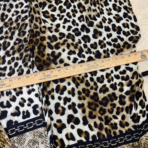 Chico's Top one size Animal Print Poncho Topper Open Front Kimono Boho Rayon - Picture 7 of 7
